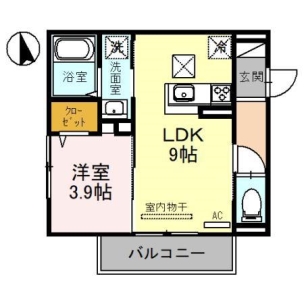 D-room NORTH PARK 三田 間取り